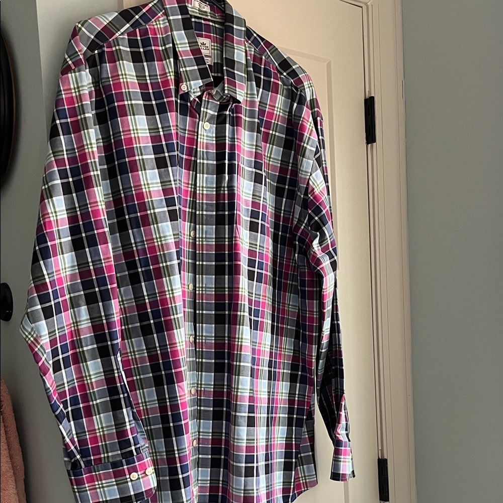 Peter Millar Multicolor Plaid Button Down Shirt